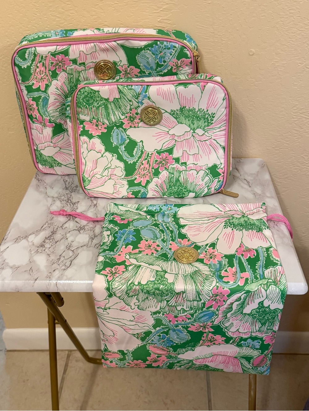 Lilly Pulitzer Packing Cube Set & Shoe Bag